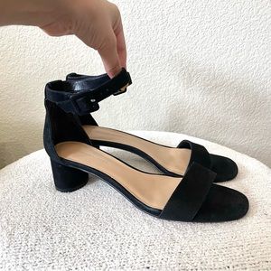 Banana Republic Suede Bare Low Block Heel